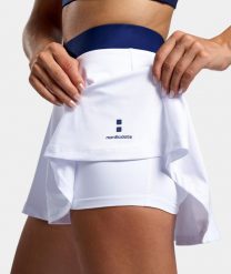 Spódnica Elegancja - Biała. Białe spódnice damskie NORDICDOTS, l, bez wzorów, z bawełny. Za 230.00 zł.