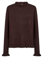 Soyaconcept Sweter "Helda" w kolorze ciemnobrązowym rozmiar: XL. Brązowe swetry klasyczne damskie Soyaconcept, xl, bez kołnierzyka. Za 224.95 zł.