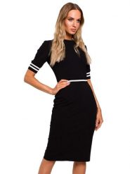 Made of emotion Sukienka w kolorze czarnym rozmiar: S. Czarne sukienki damskie Made Of Emotion, bez wzorów, bez ramiączek. Za 148.61 zł.