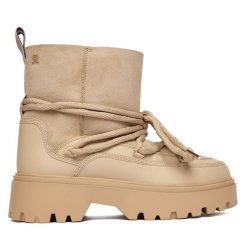Śniegowce Tommy Hilfiger. Brązowe śniegowce damskie Tommy Hilfiger. Za 899.99 zł.
