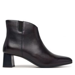 Botki Ara. Brązowe botki damskie Ara, bez obcasa, na słupku, bez zapięcia. Za 639.99 zł.