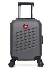 SWISS KOPPER Walizka "Zurich" w kolorze szarym - 32 x 42 x 20 cm rozmiar: onesize. Szare walizki SWISS KOPPER, bez wzorów, z materiału. Za 108.99 zł.