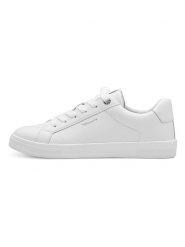 Tamaris Skórzane sneakersy w kolorze białym rozmiar: 37. Białe obuwie sportowe damskie Tamaris, bez zapięcia. Za 149.31 zł.