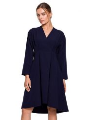 Stylove Sukienka w kolorze granatowym rozmiar: M. Niebieskie sukienki damskie Stylove, bez wzorów, bez ramiączek. Za 215.71 zł.