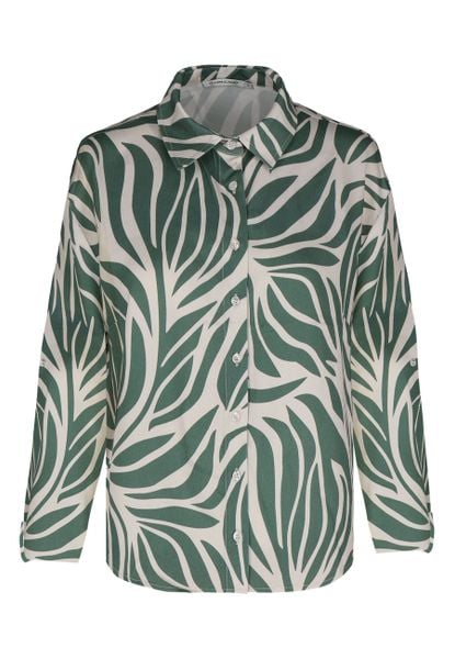 Koszula z wzorem K-LOST. Zielone koszule damskie Volcano, na lato, m, bez wzorów, z materiału, klasyczne, bez kołnierzyka, bez ramiączek. Za 129.99 zł.