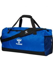 Torba sportowa Hummel Core 2.0. Czarne torby sportowe Hummel, bez wzorów, z materiału. Za 150.50 zł.