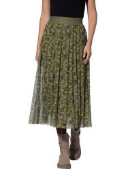 Heine Spódnica w kolorze khaki rozmiar: 44. Brązowe spódnice damskie Heine, bez wzorów, midi. Za 96.37 zł.