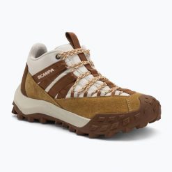 Buty turystyczne damskie SCARPA Rove. Brązowe obuwie trekkingowe damskie Scarpa, z materiału, bez zapięcia. Za 589.99 zł.