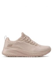 Skechers Sneakersy Face Off 117209/NUDE Beżowy. Brązowe obuwie sportowe damskie Skechers, z materiału, bez zapięcia. Za 272.69 zł.