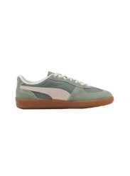 Damskie tenisówki Puma. Zielone trampki damskie Puma, bez wzorów, z materiału, bez zapięcia. Za 603.99 zł.
