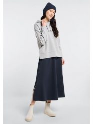 ELBSAND Bluza "Maika" w kolorze szarym rozmiar: L. Szare bluzy damskie ELBSAND, l, bez wzorów, z bawełny, z kapturem. Za 165.71 zł.