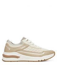 Rieker Sneakersy M6609-60 Beżowy. Brązowe obuwie sportowe damskie Rieker, z syntetyku, bez zapięcia. W wyprzedaży za 229.99 zł.