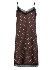 Sublevel Sukienka w kolorze brązowo-czarnym rozmiar: L/XL. Brązowe sukienki damskie Sublevel, bez wzorów, z koronki, bez ramiączek. Za 104.99 zł.