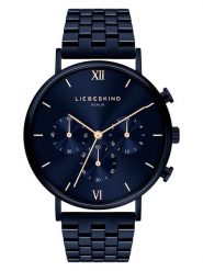 Liebeskind Chronograf w kolorze granatowym rozmiar: onesize. Niebieskie, analogowe zegarki damskie Liebeskind, ze stali. Za 478.99 zł.
