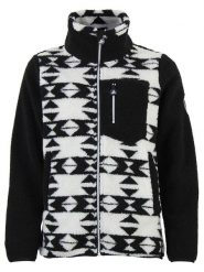 Peak Mountain Kurtka polarowa "Arthur" w kolorze czarno-białym rozmiar: XXL. Białe kurtki damskie Peak Mountain, xxl, bez wzorów, z polaru, bez kaptura. Za 196.70 zł.