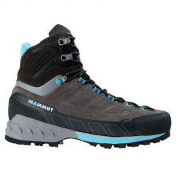 Buty wysokogórskie damskie Mammut Kento Tour High GTX. Szare obuwie trekkingowe damskie Mammut, z gore-texu, bez zapięcia. Za 887.73 zł.