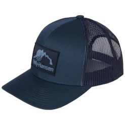 Czapka Trucker Helly Hansen. Niebieskie czapki z daszkiem damskie Helly Hansen, bez wzorów. Za 259.50 zł.