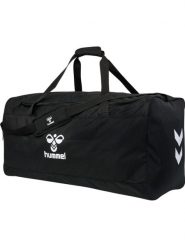 Torba sportowa Hummel Core 2.0. Czarne torby sportowe Hummel, bez wzorów, z materiału. Za 286.00 zł.