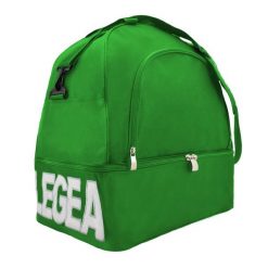 Torba piłkarska NUORO z dnem 50x36x56 cm. Zielone torby sportowe LEGEA, bez wzorów. W wyprzedaży za 129.50 zł.