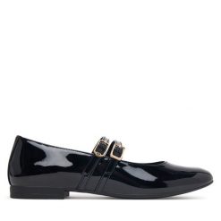 Baleriny Tommy Hilfiger. Czarne baleriny dziewczęce Tommy Hilfiger, bez wzorów, bez obcasa, bez zapięcia. Za 334.99 zł.