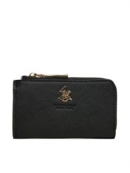 Beverly Hills Polo Club Portfel CWBEO-BHPC-W1-001-AW26 Czarny. Czarne portfele damskie Beverly Hills Polo Club, bez wzorów, ze skóry. Za 59.99 zł.