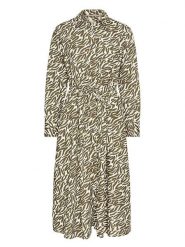 Camel Active Sukienka w kolorze oliwkowo-kremowym rozmiar: XXL. Brązowe sukienki damskie Camel Active, bez wzorów, z bawełny, bez ramiączek. Za 260.99 zł.