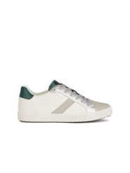 Geox Sneakersy "Blomiee" w kolorze biało-zielono-szarym rozmiar: 37. Białe obuwie sportowe damskie Geox, bez zapięcia. Za 175.67 zł.