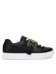 Versace Jeans Couture Sneakersy 79VA3SK9 ZPB27 Czarny. Czarne obuwie sportowe damskie Versace Jeans Couture, z jeansu, bez zapięcia. Za 779.99 zł.