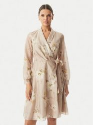 Rinascimento Sukienka koktajlowa CFC0128000003 Beżowy Regular Fit. Brązowe sukienki damskie Rinascimento, bez wzorów, z lyocellu, wizytowe, bez ramiączek. Za 819.99 zł.