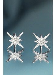 DIAMANTA Złote kolczyki-wkrętki "Sirius" z diamentami rozmiar: onesize. Szare kolczyki damskie DIAMANTA, z diamentem, złote. Za 1,087.99 zł.