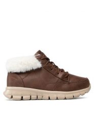 Skechers Sneakersy Warm Seeker 167258/CHOC Brązowy. Brązowe obuwie sportowe damskie Skechers, z materiału, bez zapięcia. Za 289.99 zł.