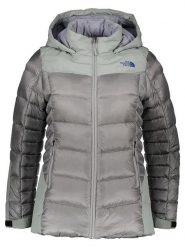 The North Face Kurtka puchowa "Storm" w kolorze antracytowym rozmiar: M. Szare kurtki damskie The North Face, m, bez wzorów, z puchu, bez kaptura. Za 614.96 zł.