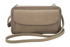 Listonoszka portfel 2w1 BARBERINI'S beżowa 909-2. Brązowe shopper bag Barberinis, bez wzorów, ze skóry, przez ramię, duże, bez dodatków. Za 159.99 zł.