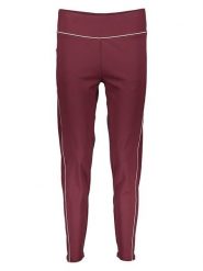 Copenhagen Studios Legginsy sportowe w kolorze bordowym rozmiar: XL. Czerwone legginsy damskie Copenhagen Studios, xl, bez wzorów, z materiału, z podwyższonym stanem, outdoorowe. Za 91.56 zł.