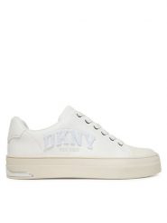 DKNY Trampki York K3511777 Biały. Białe trampki damskie DKNY, bez wzorów, ze skóry, bez zapięcia. Za 379.99 zł.