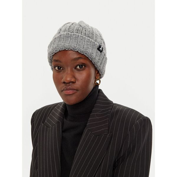 Czapka Patrizia Pepe. Szare czapki damskie Patrizia Pepe, na zimę, bez wzorów. Za 349.99 zł.