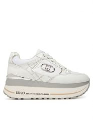 Liu Jo Sneakersy Plus 01 BF5011 PX776 Biały. Białe obuwie sportowe damskie Liu Jo, ze skóry, bez zapięcia. Za 529.99 zł.
