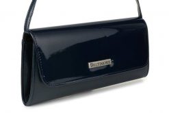 Kopertówka granatowa Beltimore W20. Torebki klasyczne damskie z lakierowanej skóry, lakierowane, bez dodatków. Za 76.99 zł.