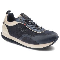 Granatowe Sneakersy Anekke Stylowe Obuwie Damskie. Niebieskie obuwie sportowe damskie Anekke, na wiosnę, z jeansu, bez zapięcia. Za 399.00 zł.