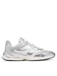 MICHAEL Michael Kors Sneakersy Riley 43S5RLFS1M Srebrny. Szare obuwie sportowe damskie MICHAEL Michael Kors, ze skóry, bez zapięcia. Za 419.99 zł.