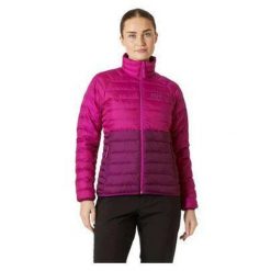 Damska kurtka ocieplana Helly Hansen Banff. Fioletowe kurtki damskie Helly Hansen, na zimę, bez wzorów, z puchu, bez kaptura. W wyprzedaży za 701.90 zł.