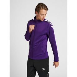 Bluza sportowa dla dorosłych Hummel Core XK Poly Zip Sweat. Niebieskie bluzy damskie Hummel, na wiosnę, s, bez wzorów, z dresówki, bez kaptura. Za 188.90 zł.