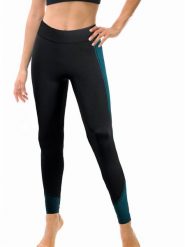 Controlbody Legginsy sportowe w kolorze czarno-niebieskim rozmiar: L/XL. Czarne legginsy damskie Controlbody, l, bez wzorów, z materiału, z podwyższonym stanem, outdoorowe. Za 74.63 zł.