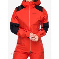 Kurtka z membraną damska La Sportiva Roseg GTX Jacket. Brązowe kurtki damskie La Sportiva, bez wzorów, bez kaptura. Za 1,773.99 zł.