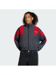 Adidas Bluza Blocked Washed KE5036 Szary Oversize. Szare bluzy damskie Adidas, xl, bez wzorów, z syntetyku, bez kaptura. Za 379.99 zł.