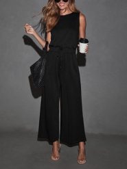 LA Angels Kombinezon w kolorze czarnym rozmiar: XL. Czarne kombinezony damskie LA Angels, xl, bez wzorów, bez kołnierzyka, bez ramiączek. Za 173.99 zł.