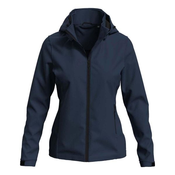 Kurtka Damska Lux Soft Shell. Niebieskie kurtki damskie Stedman, bez wzorów, bez kaptura. Za 347.99 zł.