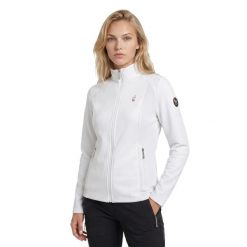 Bluza trekkingowa damska na zamek DIANE. Białe bluzy damskie Aulp, s, bez wzorów, z dzianiny, bez kaptura. Za 279.99 zł.