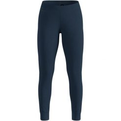 Legginsy termoaktywne damskie ODLO BL BOTTOM long MERINO 200. Niebieskie legginsy damskie ODLO, m, bez wzorów, ze skóry, narciarskie. Za 459.99 zł.