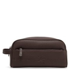 Kosmetyczka Beverly Hills Polo Club. Brązowe kosmetyczki damskie Beverly Hills Polo Club, bez wzorów. Za 69.99 zł.